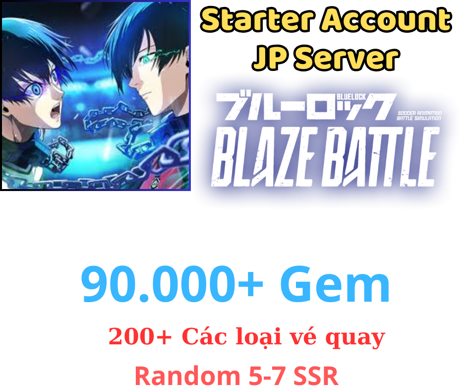 [JP] Blue Lock: Blaze Battle 90.000+ Gem